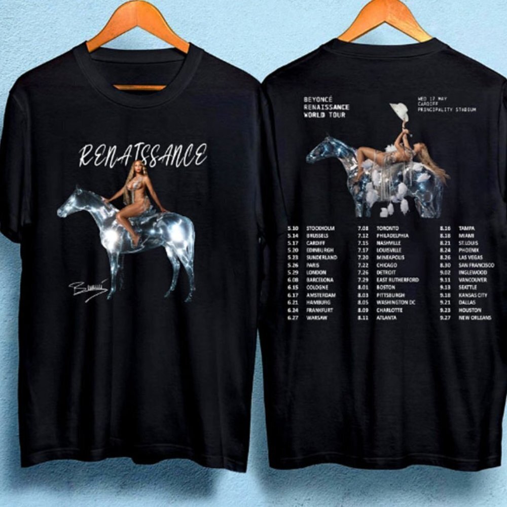 The Renaissance Beyonce World Tour  2 Sided Tshirt
